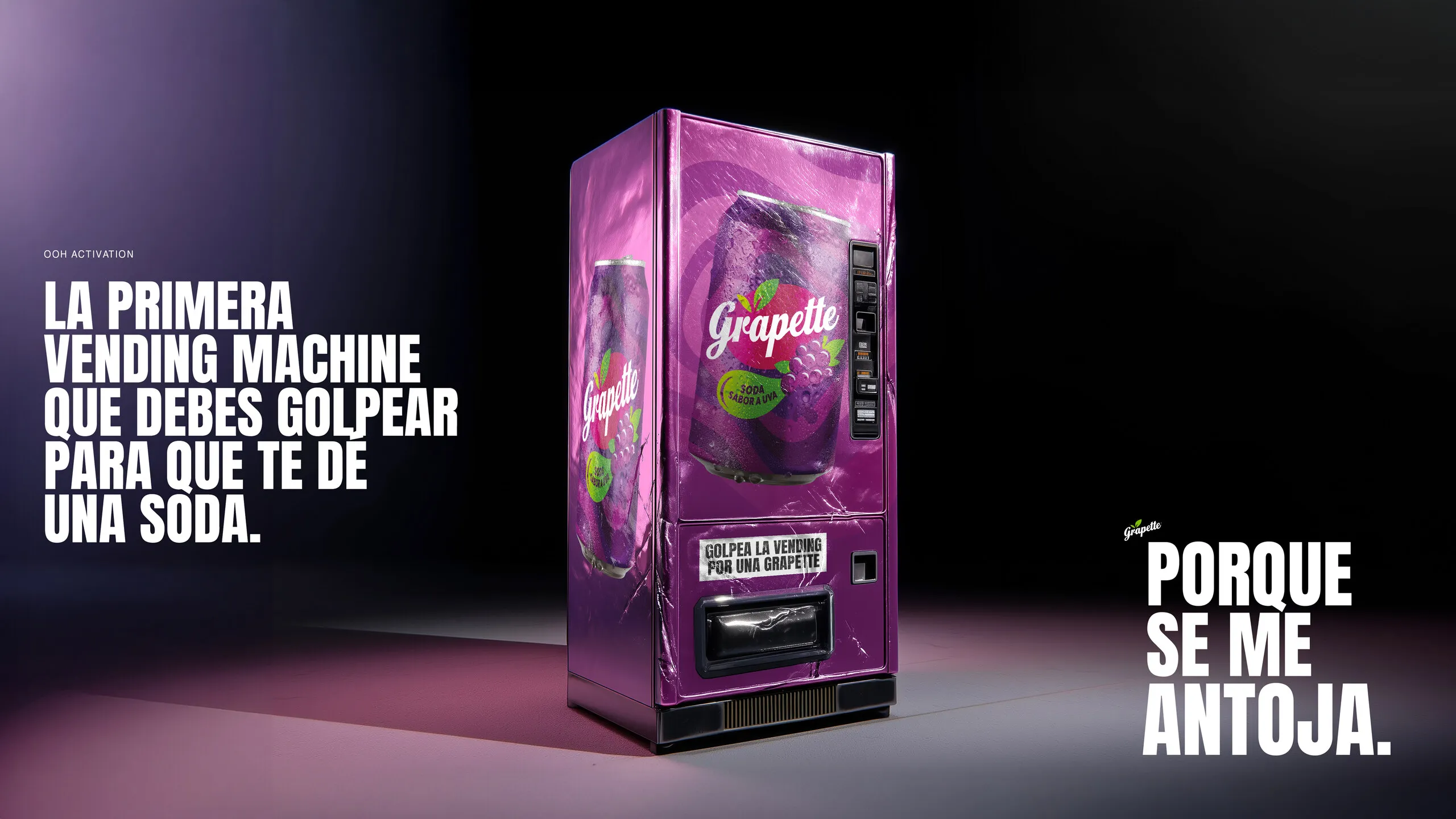 Vending machine Grapette: la primera vending machine que debes golpear para que te dé una soda